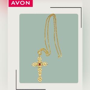Vintage AVON Abbey Cross Pendent/Necklace